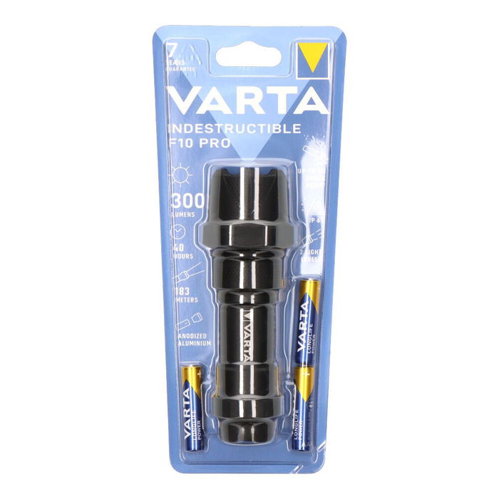 Varta Linterna F10 Pro Indestructible 6W 300lm Resistente a Caídas, Agua y Polvo IP67 Varta Linterna F10 Pro Indestructible 6W 300lm Resistente a Caídas, Agua y Polvo IP67