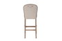 DKD Home Decor Taburete de Fresno y Piel Blanco con Asa