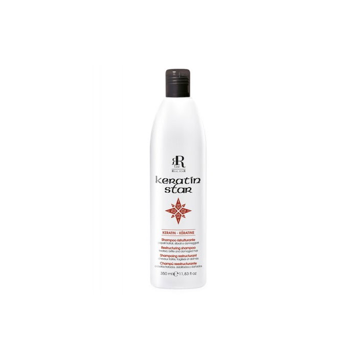 Racioppi Champú Reestructurante Keratin Star con Queratina para Cabello Tratado y Dañado, 350ml Racioppi Champú Reestructurante Keratin Star con Queratina para Cabello Tratado y Dañado, 350ml