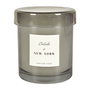 Home Deco Factory Vela Perfumada en Vaso con Tapa - 220g, 26h - Aromas Almizcle, Ámbar o Higo (Azul, Marrón, Gris), 9 cm altura