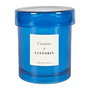 Home Deco Factory Vela Perfumada en Vaso con Tapa - 220g, 26h - Aromas Almizcle, Ámbar o Higo (Azul, Marrón, Gris), 9 cm altura