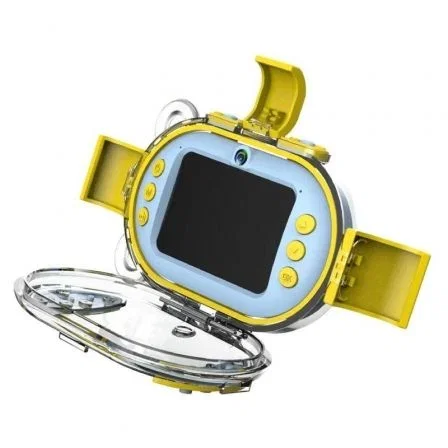 AgfaPhoto ARKCWBL Cámara Digital Deportiva para Niños 16MP, Sumergible 10m, Video HD, Pantalla 2.4", Dual Cam, con Micro SD 8GB, Azul
