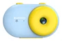 AgfaPhoto ARKCWBL Cámara Digital Compacta 16 MP CMOS 1" para Niños, Resistente al Agua, HD 720p, Azul/Amarillo, Incluye Tarjeta MicroSD 8GB