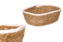 Giftdecor Cesto Rectangular Blanco Natural Enea Papel 24 x 18 x 8 cm (Set de 24)