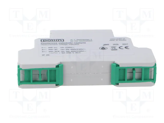 POLLIN WP-3C Relé de monitorización de tensión trifásico POLLIN WP-3C Relé de monitorización de tensión trifásico