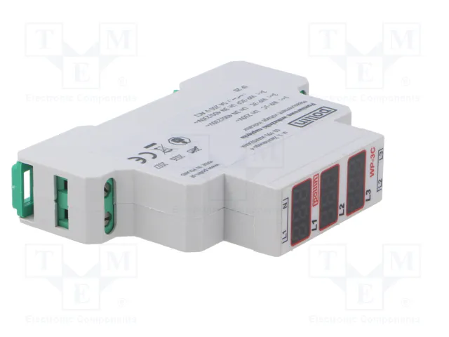 POLLIN WP-3C Relé de monitorización de tensión trifásico POLLIN WP-3C Relé de monitorización de tensión trifásico