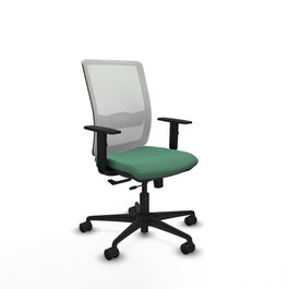 PIQUERAS Y CRESPO Silla de oficina Haches Verde esmeralda y Blanco