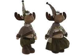DKD Home Decor Figura de Reno en Poliéster Surtido
