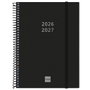 Finocam Agenda de Espiral 18 Meses 2026-2027 Negro