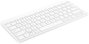 HP Teclado Inalámbrico 350 Multi-Device Blanco, Diseño Plano, Bluetooth, Oficina
