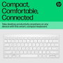 HP HP 350 Multi-Device Teclado inalámbrico 75% blanco