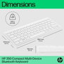 HP HP 350 Multi-Device Teclado inalámbrico 75% blanco