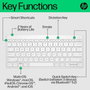 HP HP 350 Multi-Device Teclado inalámbrico 75% blanco