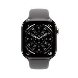 Apple Watch Series 11 GPS + Cellular 42mm Titanio Natural, Correa Stone Grey S/M