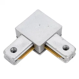 Conector 90º Carril Monofásico Aluminio para Focos de LEDs