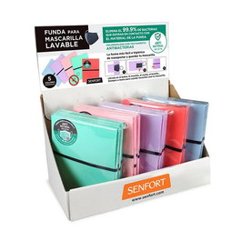 Estuche Porta Mascarilla Senfort Antibacteriana Lavable 120X145 Surtido Expositor De 25