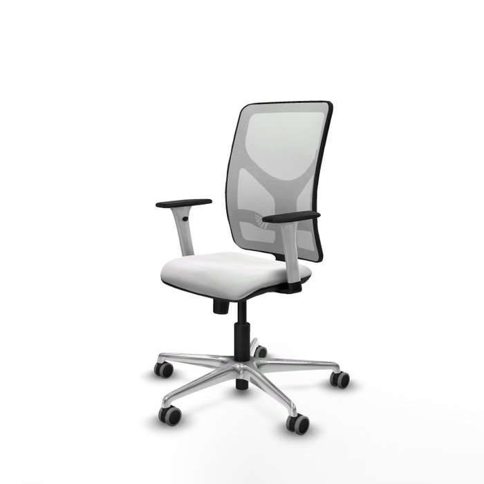 PIQUERAS Y CRESPO Silla de oficina Motilla con mecanismo Sincro, color Blanco