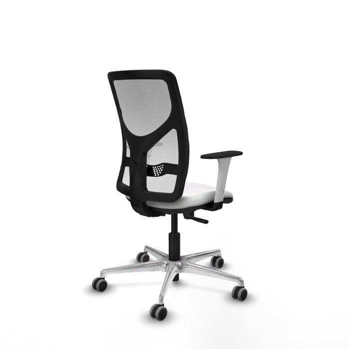 PIQUERAS Y CRESPO Silla de oficina Motilla con mecanismo Sincro, color Blanco