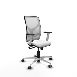 PIQUERAS Y CRESPO Silla de oficina Motilla con mecanismo Sincro, color Blanco
