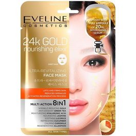 Eveline Mascarilla Facial En Hoja Ultra Revitalizante 24K Gold