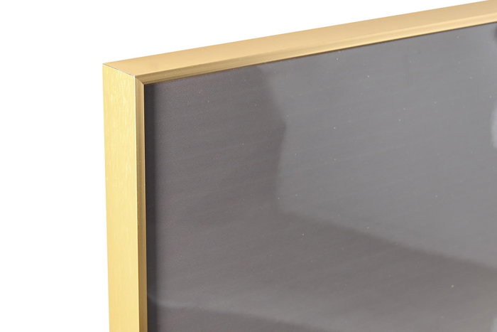 DKD Home Decor Cuadro de Aluminio y MDF con Diseño de Jarrones (Pack de 2)