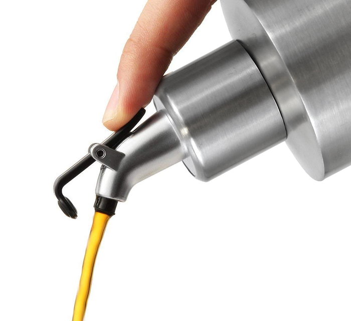 Inde Aceitera Inox 350 ml con Tapón Quttin, 12 Unidades