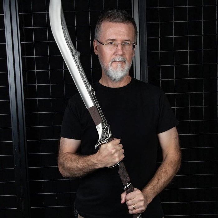 United Cutlery Kit Rae Swords of the Ancients Réplica Savathos-Mithrodin Espada de Guerra