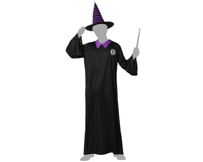 Disfraz de Mago Adulto XL - Harry Potter, Túnica y Sombrero, Fantasía, Unisex Disfraz de Mago Adulto XL - Harry Potter, Túnica y Sombrero, Fantasía, Unisex