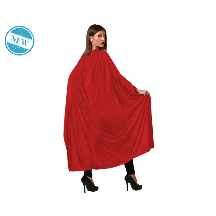 Atosa Capa de Halloween Roja y Brillante de 130 cm