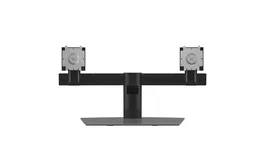DELL MDS19 Base para dos monitores, 48,3-68,6 cm, 100 x 100 mm, ajuste de altura, aluminio, negro