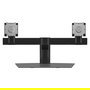 DELL Soporte para Dos Monitores MDS19 - Soporte Dual Ajustable en Altura para Monitores de 19" a 27" (6kg, VESA 100x100), Aluminio y Negro