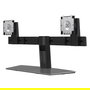 DELL Soporte para Dos Monitores MDS19 - Soporte Dual Ajustable en Altura para Monitores de 19" a 27" (6kg, VESA 100x100), Aluminio y Negro