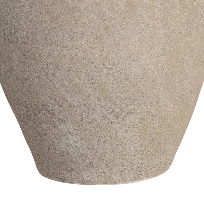 Macetero Crema Cerámica Decoración 36 X 36 X 50 cm