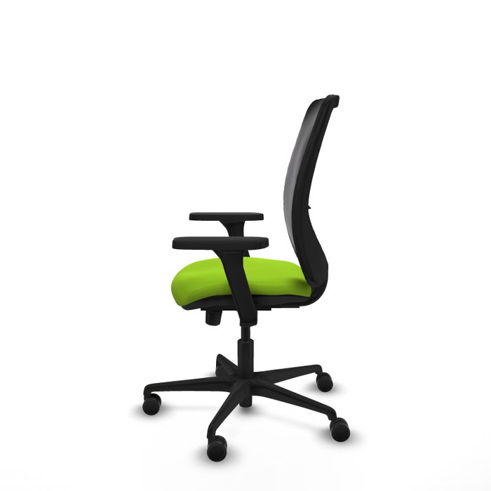 PIQUERAS Y CRESPO Silla de oficina Zulema Pistacho/Negro con Brazos 3D PIQUERAS Y CRESPO Silla de oficina Zulema Pistacho/Negro con Brazos 3D