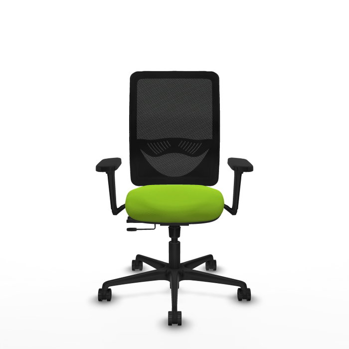 PIQUERAS Y CRESPO Silla de oficina Zulema Pistacho/Negro con Brazos 3D PIQUERAS Y CRESPO Silla de oficina Zulema Pistacho/Negro con Brazos 3D