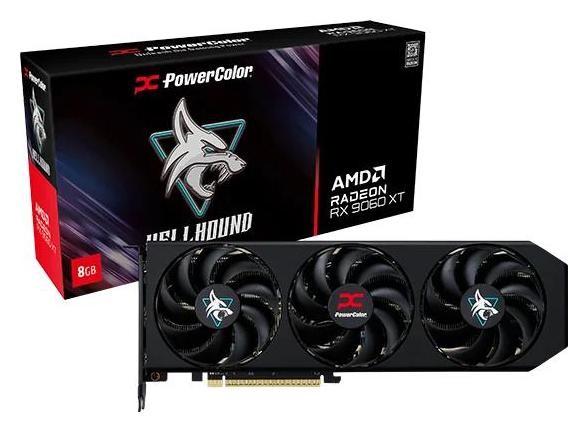 PowerColor Hellhound AMD Radeon RX 9060 XT 8GB GDDR6 OC