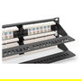 DIGITUS Patchpanel 2HE 48-Port Cat6 RJ-45 Montaje en Bastidor Negro