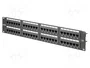 Digitus Patch Panel Cat6 48 Puertos 2U Negro