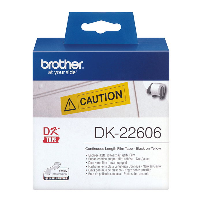 Brother DK-22606 Cinta Continua Amarilla 62mm x 15,24m Brother DK-22606 Cinta Continua Amarilla 62mm x 15,24m