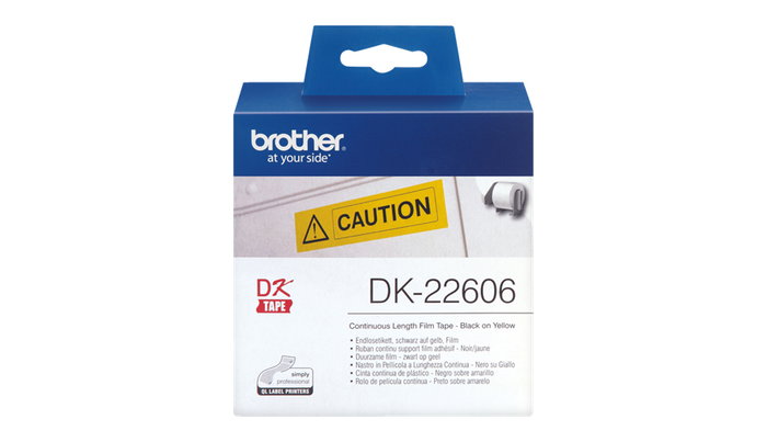 Brother DK-22606 Cinta Continua Amarilla 62mm x 15,24m Brother DK-22606 Cinta Continua Amarilla 62mm x 15,24m