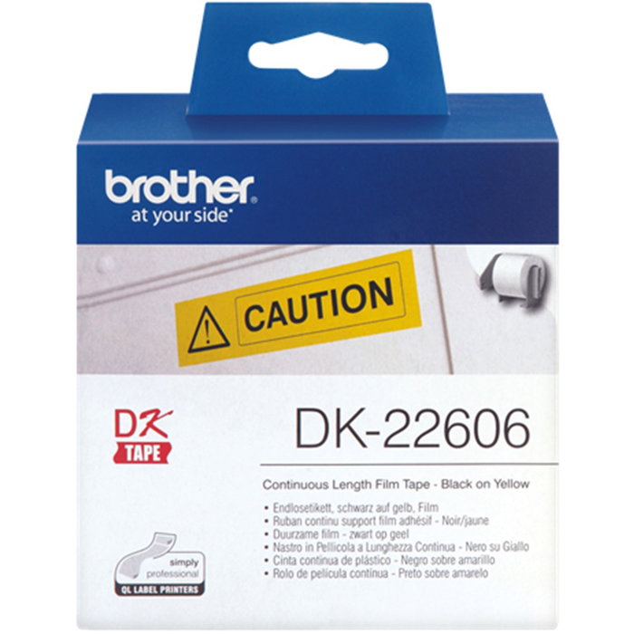 Brother DK-22606 Cinta Continua Amarilla 62mm x 15,24m Brother DK-22606 Cinta Continua Amarilla 62mm x 15,24m