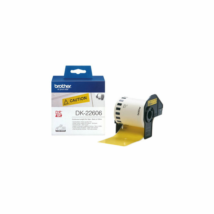 Brother DK-22606 Cinta Continua Amarilla 62mm x 15,24m Brother DK-22606 Cinta Continua Amarilla 62mm x 15,24m