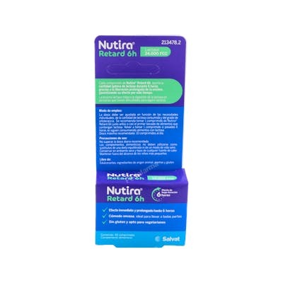 Nutira Retard 6H 40 Comprimidos Liberación Prolongada