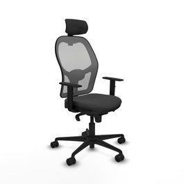 PIQUERAS Y CRESPO Silla de oficina Jorquera con mecanismo Sincro, gris