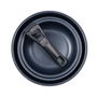 San Ignacio Set 3 Sartenes Click & Cook BG-31607-BK Ø18/Ø20/Ø24 cm Aluminio Prensado Mango Desmontable Apto Inducción Horno Lavavajillas Negro