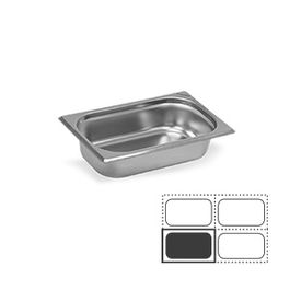 Vollrath Pujadas Cubeta Gastronorm GN 1/4 en Acero Inoxidable 18/10, 15 cm de Alto, 26.5x16.2 cm, 4.1 Litros de Capacidad, Apta para Inducción
