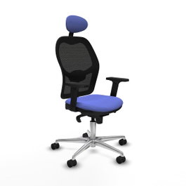 PIQUERAS Y CRESPO Silla de oficina Jorquera Azul claro/Negro