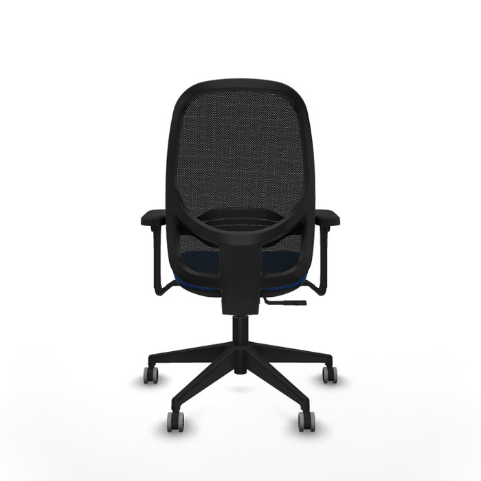 PIQUERAS Y CRESPO Silla de oficina Cilanco Azul y Negro con Brazos 3D