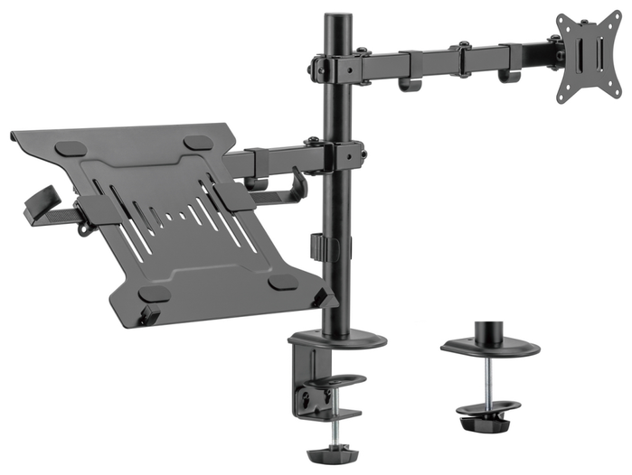 Aisens Soporte de Mesa Giratorio e Inclinable para Monitor o Portátil 17-32 pulg, Negro