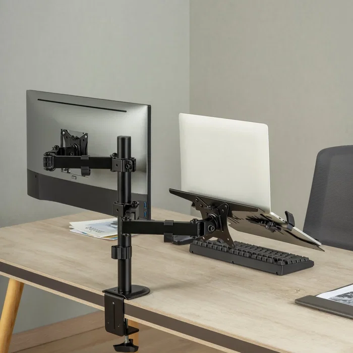 Aisens Soporte de Mesa Giratorio e Inclinable DTL32TSR-193 para Portátil y Monitor/TV de 17-32 pulgadas